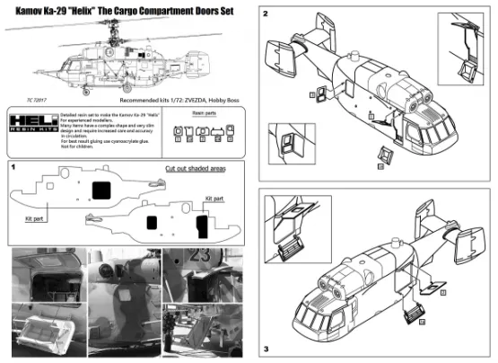 Ka-29 Cargo Compartment Doors 1:72