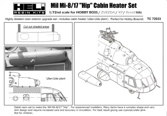 Mil Mi-8/17 Cabin Heater 1/72 (ULAN-UDE) 1:72