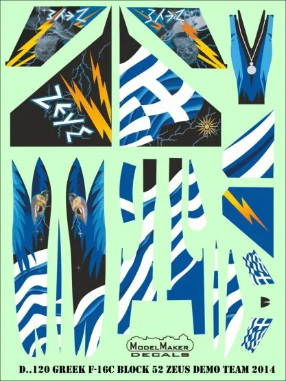 F-16C block 52 ZEUS DEMO TEAM 2015 1:72