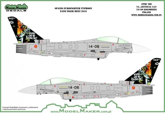 EF Typhoon - Spanish NATO Tiger Meet 2016 1:72