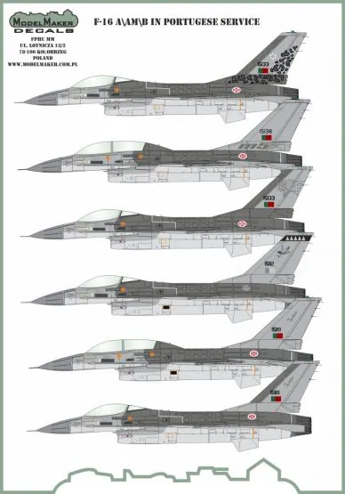 F-16A/AM/B/BM in Portuquese service 1:72