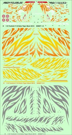 F-16 Turkish Nato Tiger Meet 2015 1:72