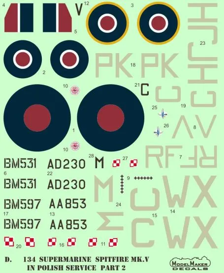 Spitfire Mk V in Polish service part.II 1:72