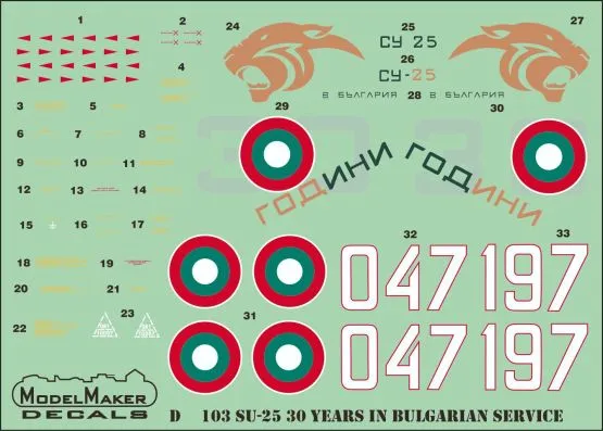 Su-25 30 Years in Bulgarian service 1:48