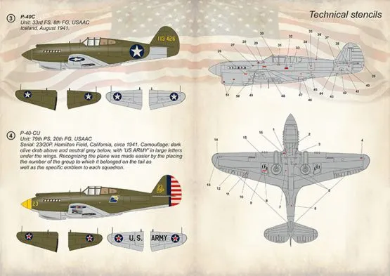 P-40C/CU Warhawk Part.1 1:48