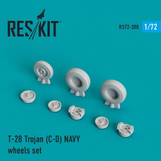 T-28 Trojan (C-D) NAVY wheels set 1:72