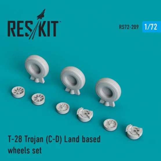 T-28 Trojan (C-D) Land based wheels set 1:72