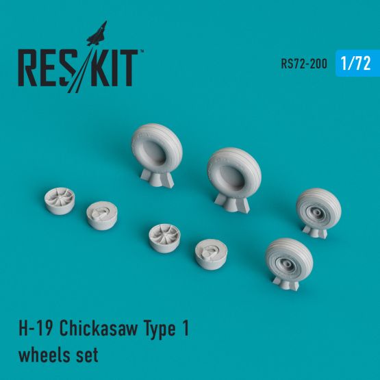 H-19 Chickasaw Type 1 wheels set 1:72