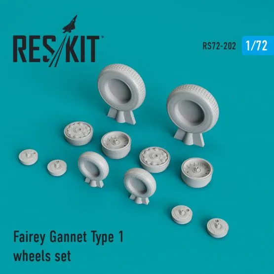 Fairey Gannet Type 1 wheels set 1:72