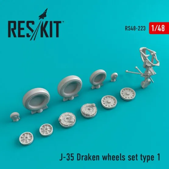 J-35 Draken Type 1 wheels set 1:48
