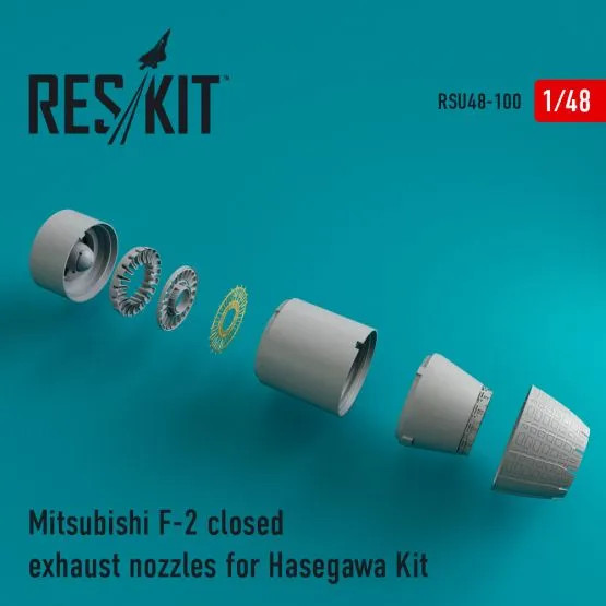 Mitsubishi F-2 closed exhaust nozzles 1:48