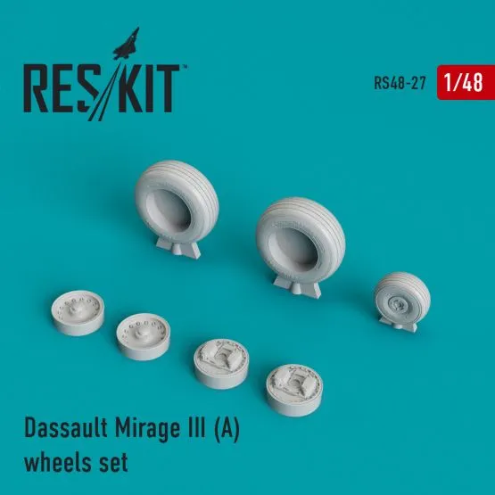 Mirage III (A) wheels set 1:48