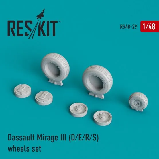 Mirage III (D/E/R/S) wheels set 1:48