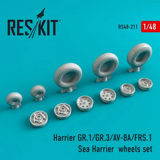 Harrier (early) wheels set 1:48 Harrier (early) wheels set 1:48