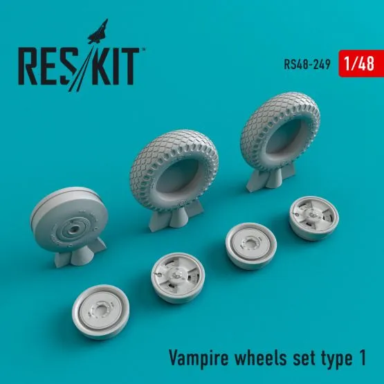 Vampire type 1 wheels set 1:48