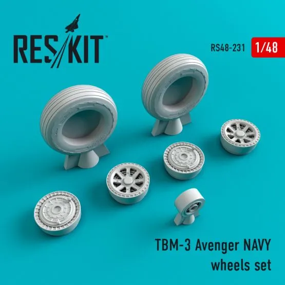 TBM-3 Avenger NAVY wheels set 1:48