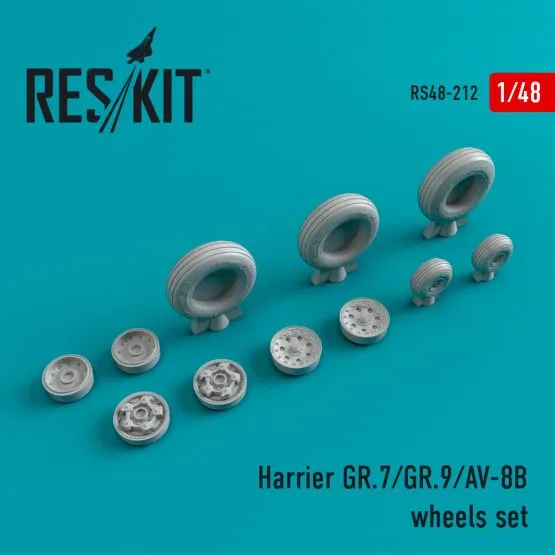 Harrier GR.7/GR.9/AV-8B wheels set 1:48