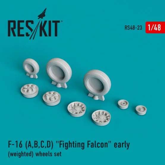 F-16A Fighting Falcon wheels set 1:48