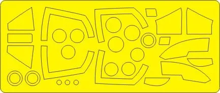 Harrier GR.1, GR.3, AV-8A BASIC mask for Airfix 1:72