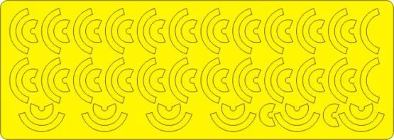 B-52 (D) BOMB YELLOW STRIPES 1:72