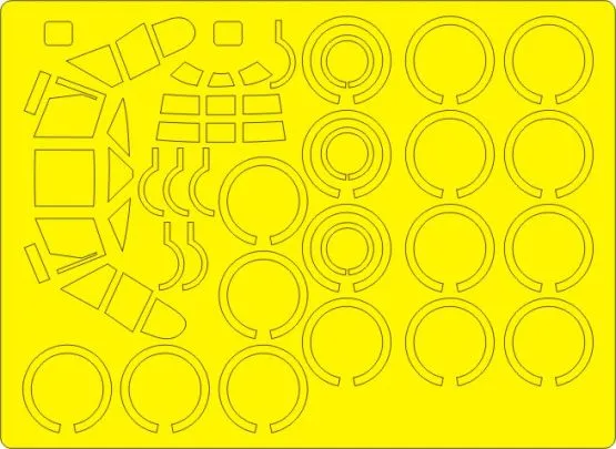 B-52 (B,D) BASIC mask for Revell 1:72