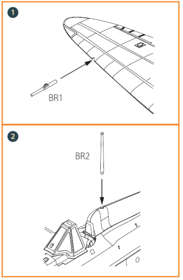 A5M Claude (early version) antennas 1:72