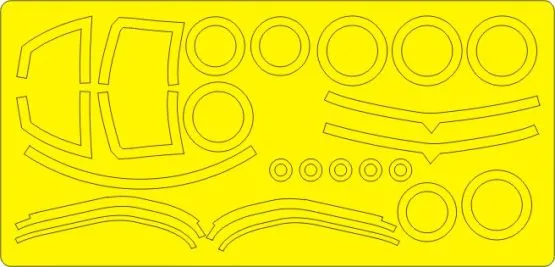 Saab J35F/J Draken (O,S) BASIC mask for Hasegawa 1:48