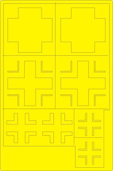 He 111H-20 NATIONAL INSIGNIA mask for ICM 1:48