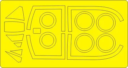 Meteor NF.14 BASIC mask for Sword 1:48