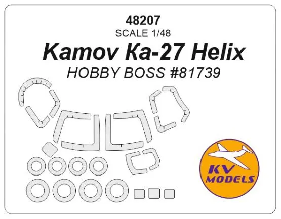 Ka-27 mask for Hobby Boss 1:48