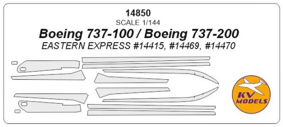 Boeing 737-100/200 Anti-Icing Surfaces mask 1:144