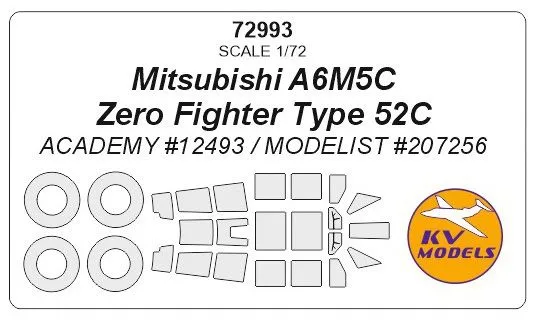 A6M5C mask for Academy 1:72