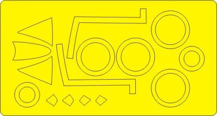 Hawker Hunter F.4/F.5/J34, F.6 BASIC mask for Airfix 1:48