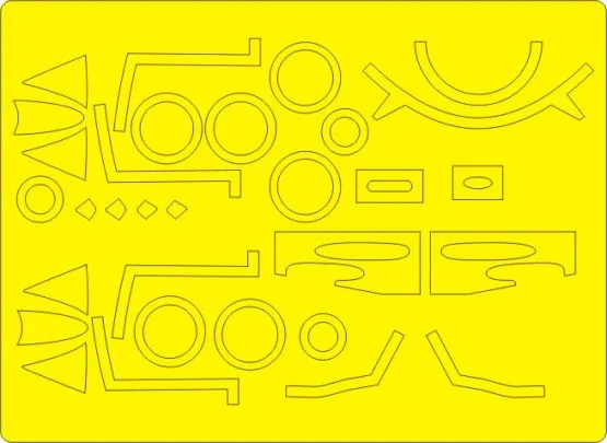 Hawker Hunter F.4/F.5/J34, F.6 EXPERT mask for Airfix 1:48