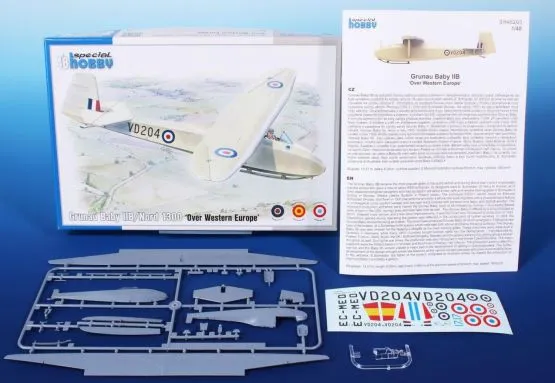 Grunau Baby IIB/Nord 1300 Over Western Europe 1:48