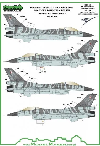F-16 Tiger Demo Team Poland 1:32