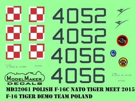 F-16 Tiger Demo Team Poland 1:32