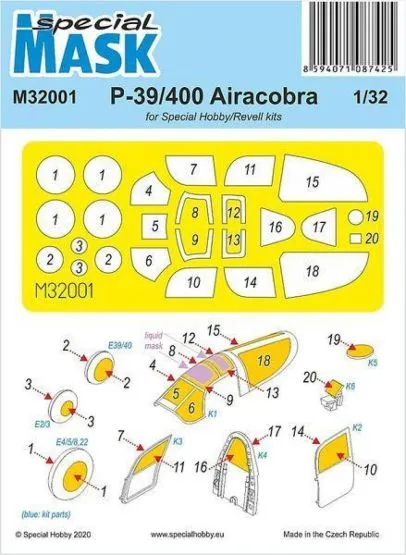 P-39 Airacobra Mask for Special Hobby/ Revell 1:32