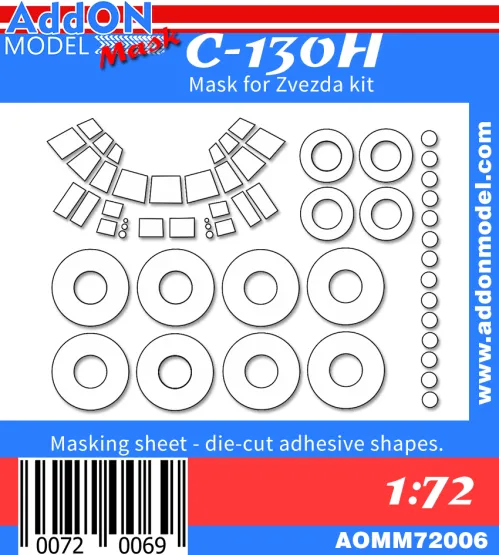 C-130H mask for Zvezda 1:72