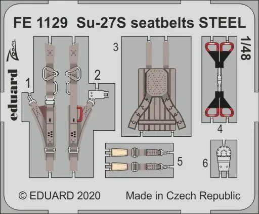 Su-27S seatbelts STEEL 1:48