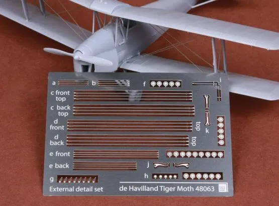 DH-82 Tiger Moth rigging wire set for Airfix 1:48