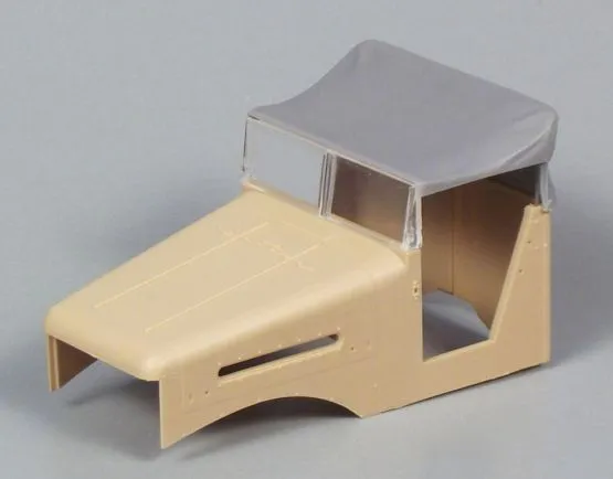 US White 666 Truck Cabin Tarp for Hobby Boss 1:35