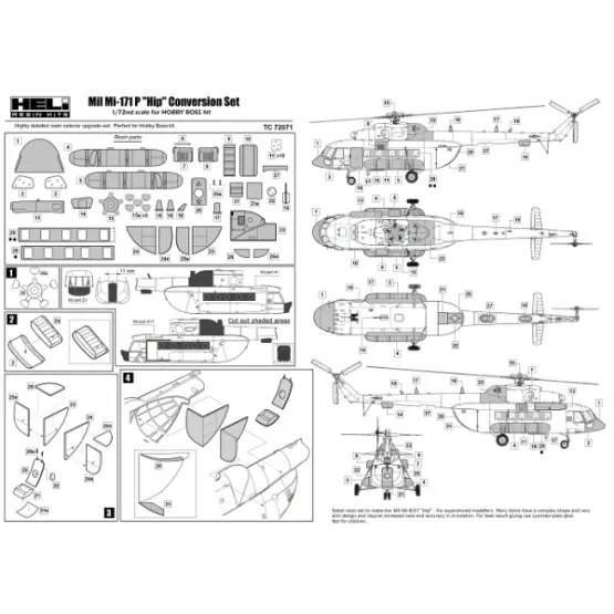 Mil Mi-171P Conversion set 1:72