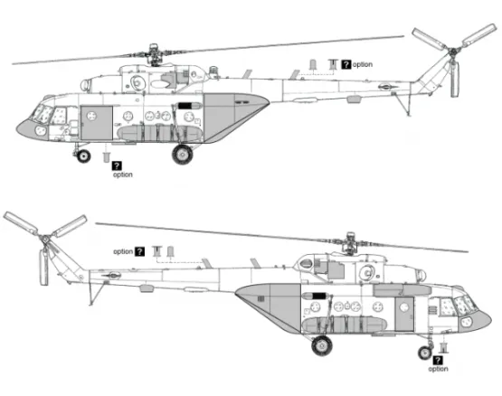 Mil Mi-8 MTV-5/Mi-17V-5 Conversion set (close Ramp) 1:72 Mil Mi-8 MTV-5/Mi-17V-5 Conversion set (close Ramp) 1:72