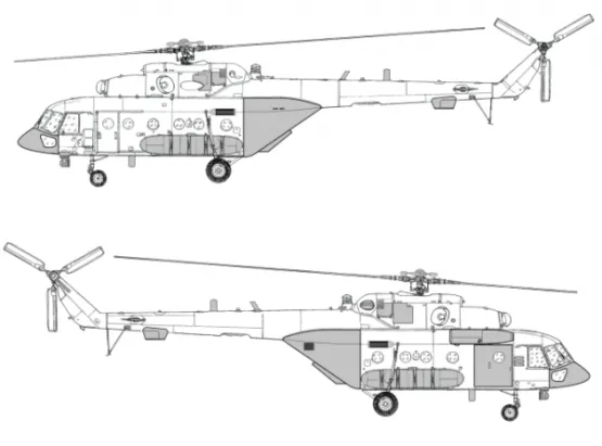 Mil Mi-8 AMTSh Conversion set (close Ramp) 1:72 Mil Mi-8 AMTSh Conversion set (close Ramp) 1:72