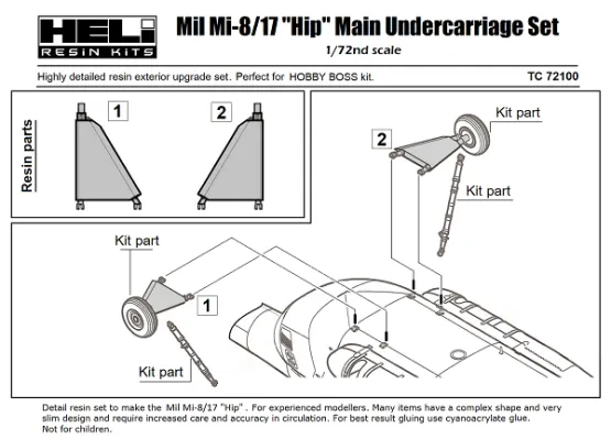 Mil Mi-8 Main Undercarriage 1:72