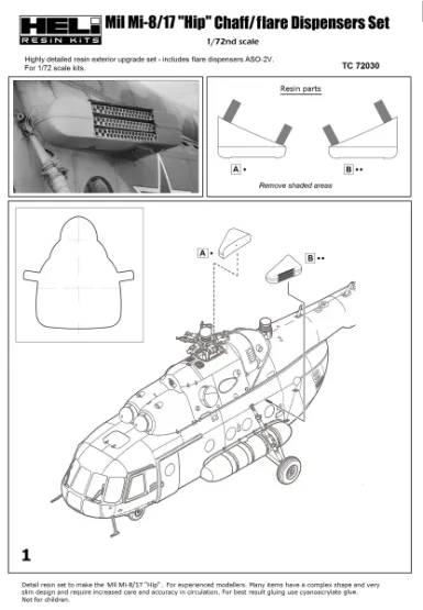 Mil Mi-8/17 "Hip" Flare Dispensers 1:72