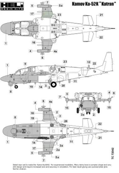 Ka-52K Katran Conversion for Zvezda 1:72