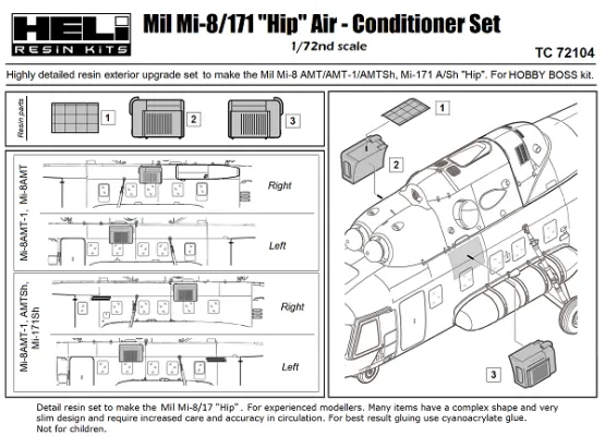 Mil Mi-8 Air Conditioner Set 1:72
