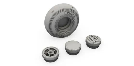 DH.82 Tiger Moth wheels 1:48